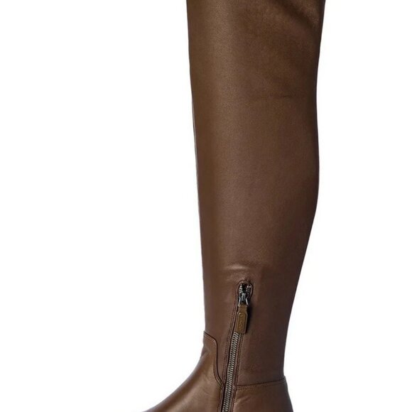 Vince Over-the-Knee Leather Boots Size 7.5 / 37.5 – Stretchy, Comfortable, NWO - Picture 4 of 7